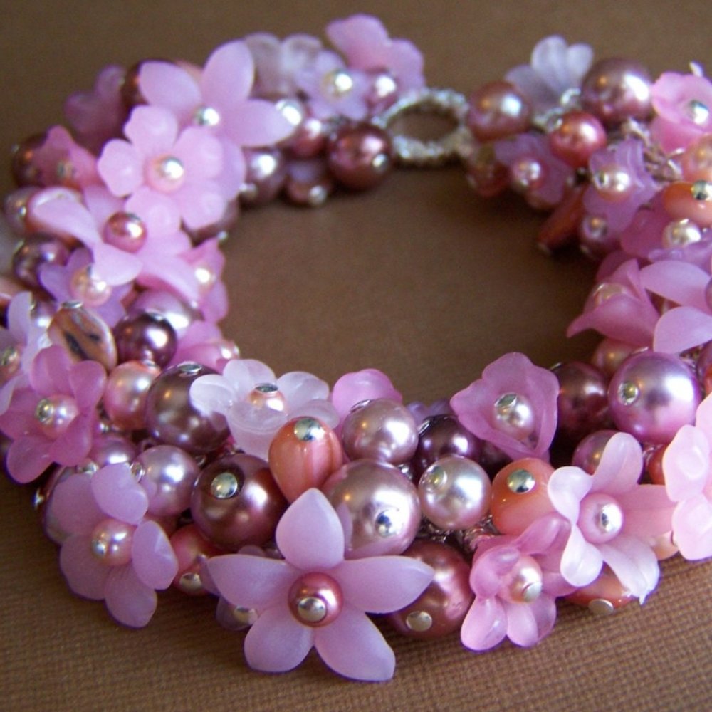 Kriaytions Pink Flower Bracelet NEW